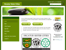 Tablet Screenshot of decatursistercities.com